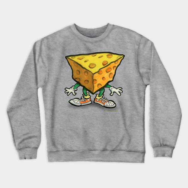 Cheesy Crewneck Sweatshirt by Kevin Middleton